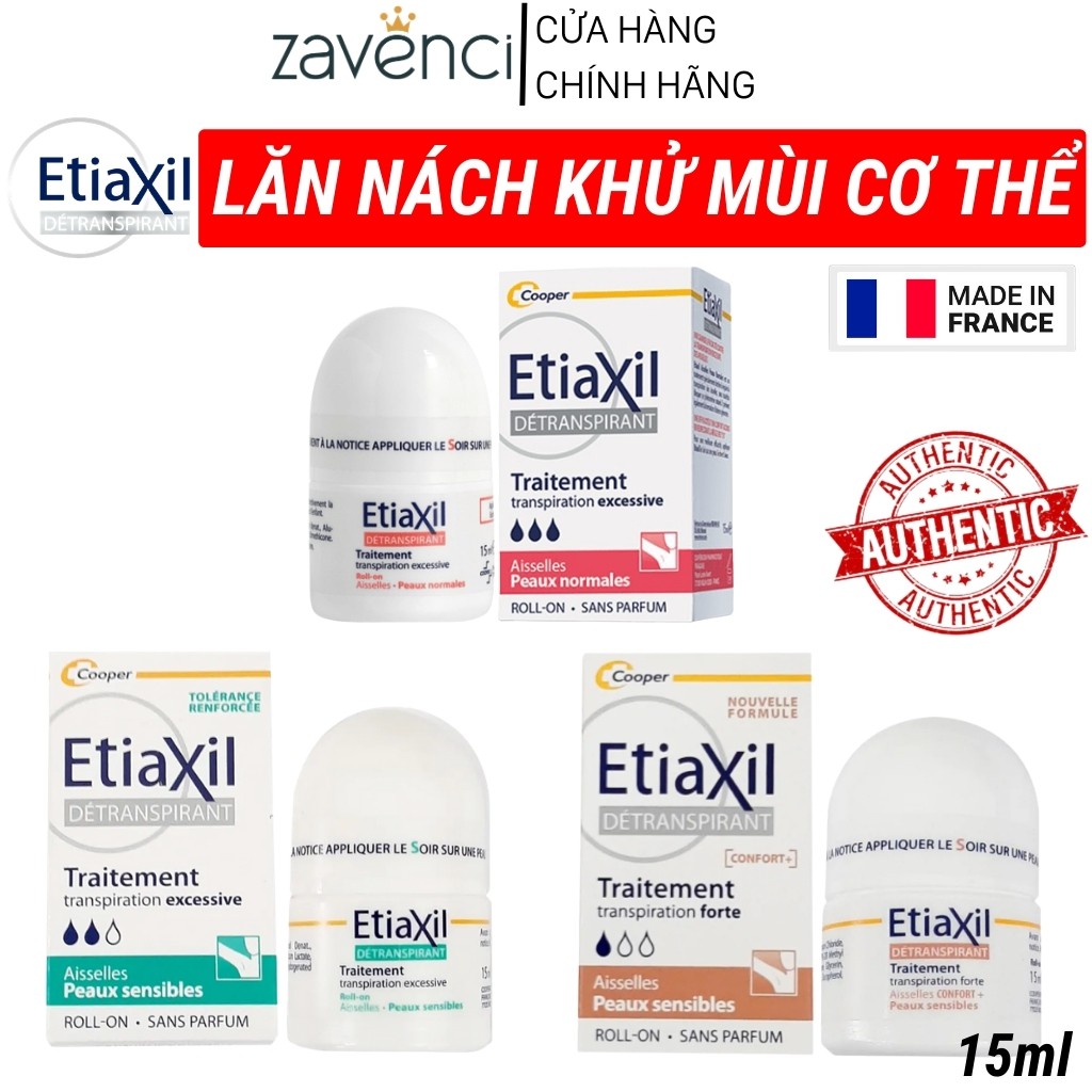 Lăn khử mùi ETIAXIL Da THƯỜNG / NHẠY CẢM / SIÊU NHẠY CẢM Khử Mùi Hôi Vùng Dưới Cánh Tay Lên Đến 72h (15ml) | BigBuy360 - bigbuy360.vn