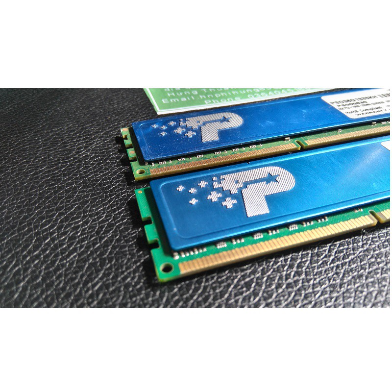 Ram tản nhiệt 8Gb ddr3 bus 1333 - 10600u, 1 cặp 2x4Gb, hiệu Patriot  chính hãng, bảo hành 3 năm