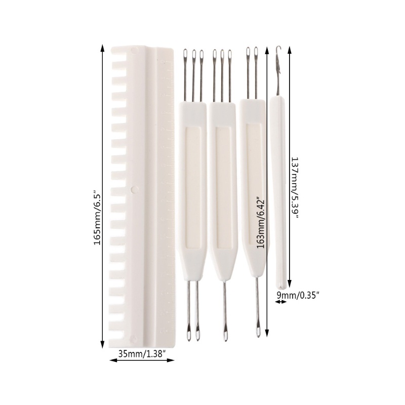 Bộ Dụng Cụ Đan Len 1x2 1x3 2x3 4.5mm Brother KH588 KH710