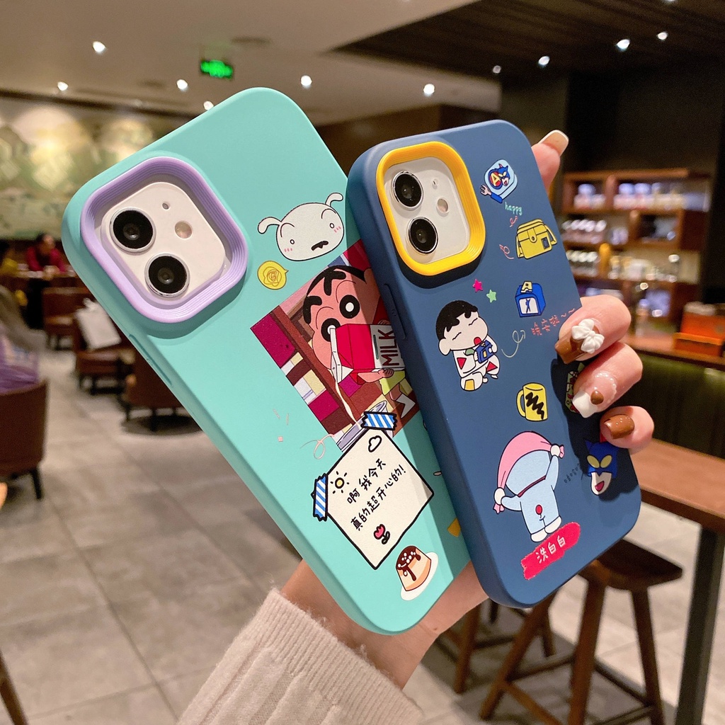 Cartoon 3-in-1 phone case crayon Xiaoxin for iPhone13Pro case iPhone12Pro phone case 7p Apple phone case iPhone11 phone case 13Promax 12Promax iPhone 12 phone case