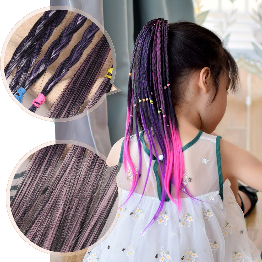 Dây Buộc Tóc Đuôi Ngựa Co Giãn Nhiều Màu Dễ Thương Thời Trang Cho Bé Gái