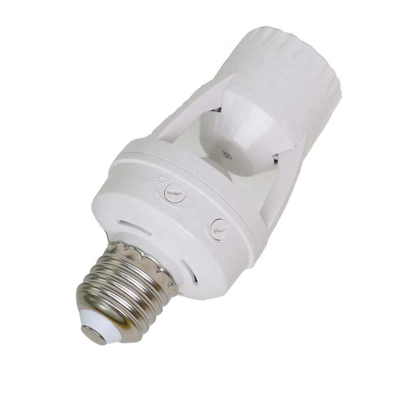 Đèn LED E27 220V Cảm Biến Chuyển Động Hồng Ngoại Có Giá Đỡ E27