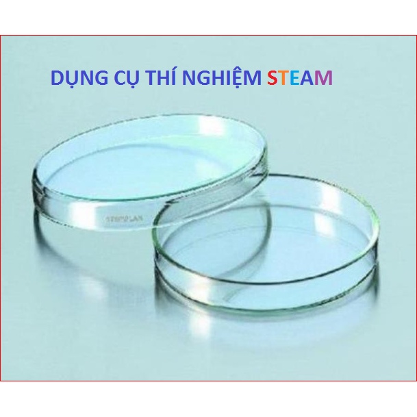 1 CẶP ĐĨA PETRI THỦY TINH NHIỀU SIZE