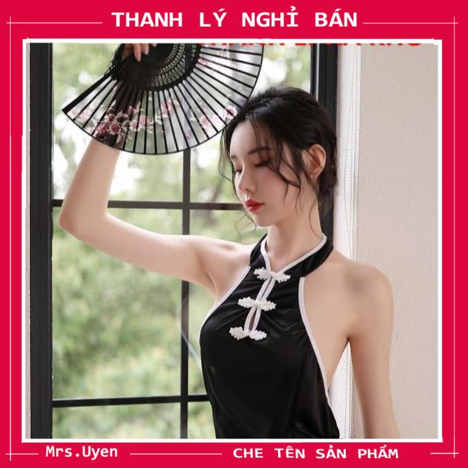 Váy ngủ nữ gợi cảm cosplay cô gái thượng hải, đầm ngủ nữ hở lưng gợi cảm sang chảnh quý phái - SX001 | BigBuy360 - bigbuy360.vn