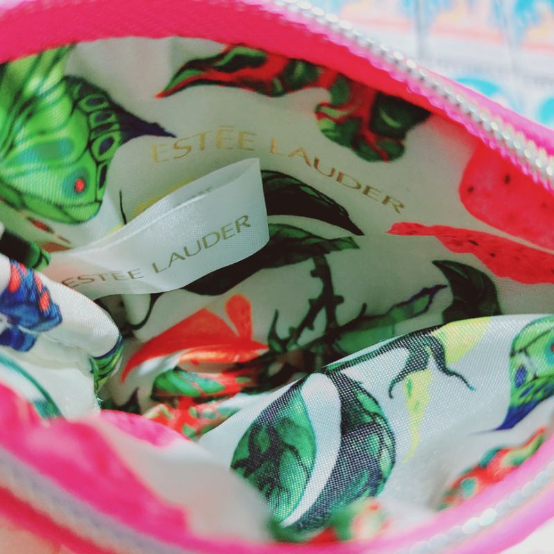 [ Gift 2022 ] Túi Móc Khóa Este Lâuder Cói Viền Hồng