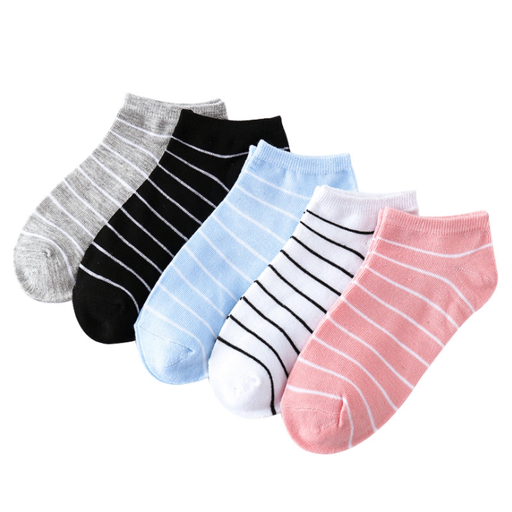 Đôi tất cotton hoạ tiết sọc xinh xắn cho nữ