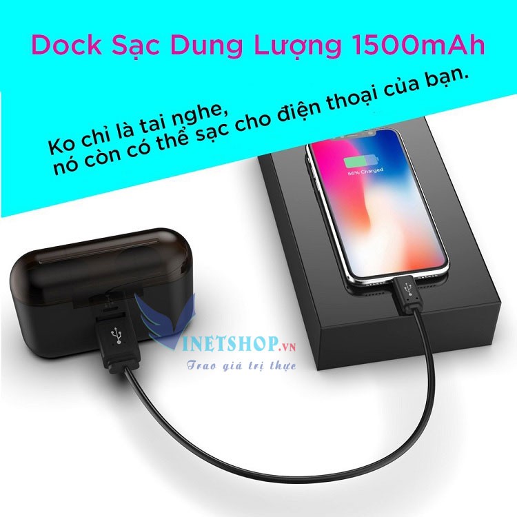 (CAO CẤP) Tai Nghe Bluetooth Không Dây HBQ- Q32 - Chống Nước IPX5 - Nghe 60h - Tích Hợp Micro - Tự Động Kết Nối