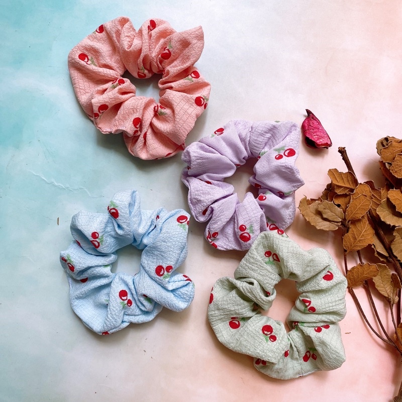 {Ảnh thật} CỘT TÓC VẢI SCRUNCHIES M4 -THỜI TRANG NỮ