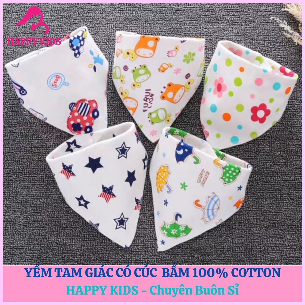 Yếm tam giác có cúc bấm cho bé loại đẹp