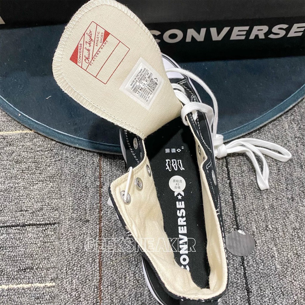 [GeekSneakerZone] Giày Cvs J.W. Anderson x Run Star Hike Canvas Shoes/Sneakers Cao Cổ - Màu Đen