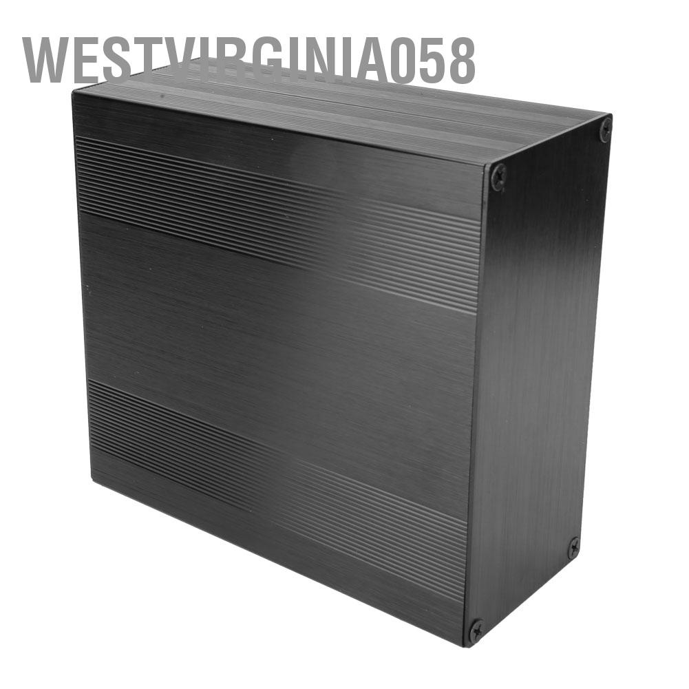 Có thể bán buôn Loại phân chia ôxít đen được chải bằng nhôm Vỏ làm mát hộp điện tử cho bộ khuếch đại GPS Westvirginia058 Hàng giao ngay