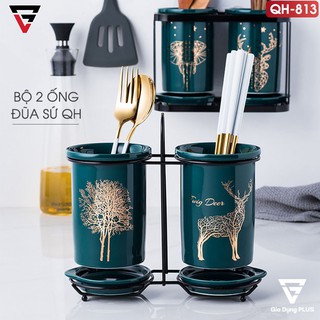 ống đũa sứ xanh cổ vịt