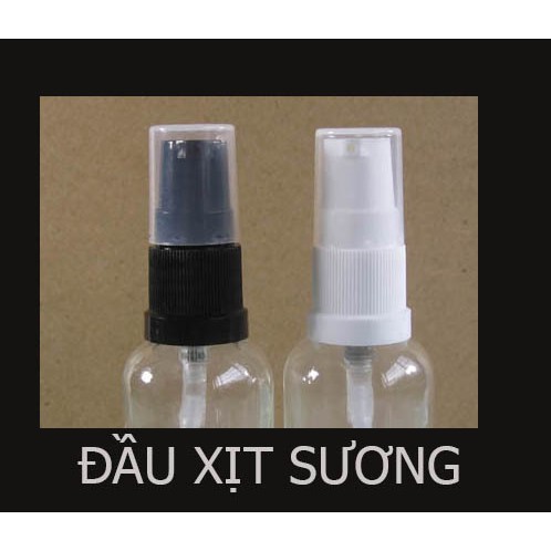 CHAI XỊT NHỎ GIỌT -CHAI XỊT  PHUN SƯƠNG 30ML /50ML -CHAI CHIẾT MỸ PHẨM, CHIẾT NƯỚC HOA - CHAI NHỰA TRONG SUỐT  ĐẦU  XỊT