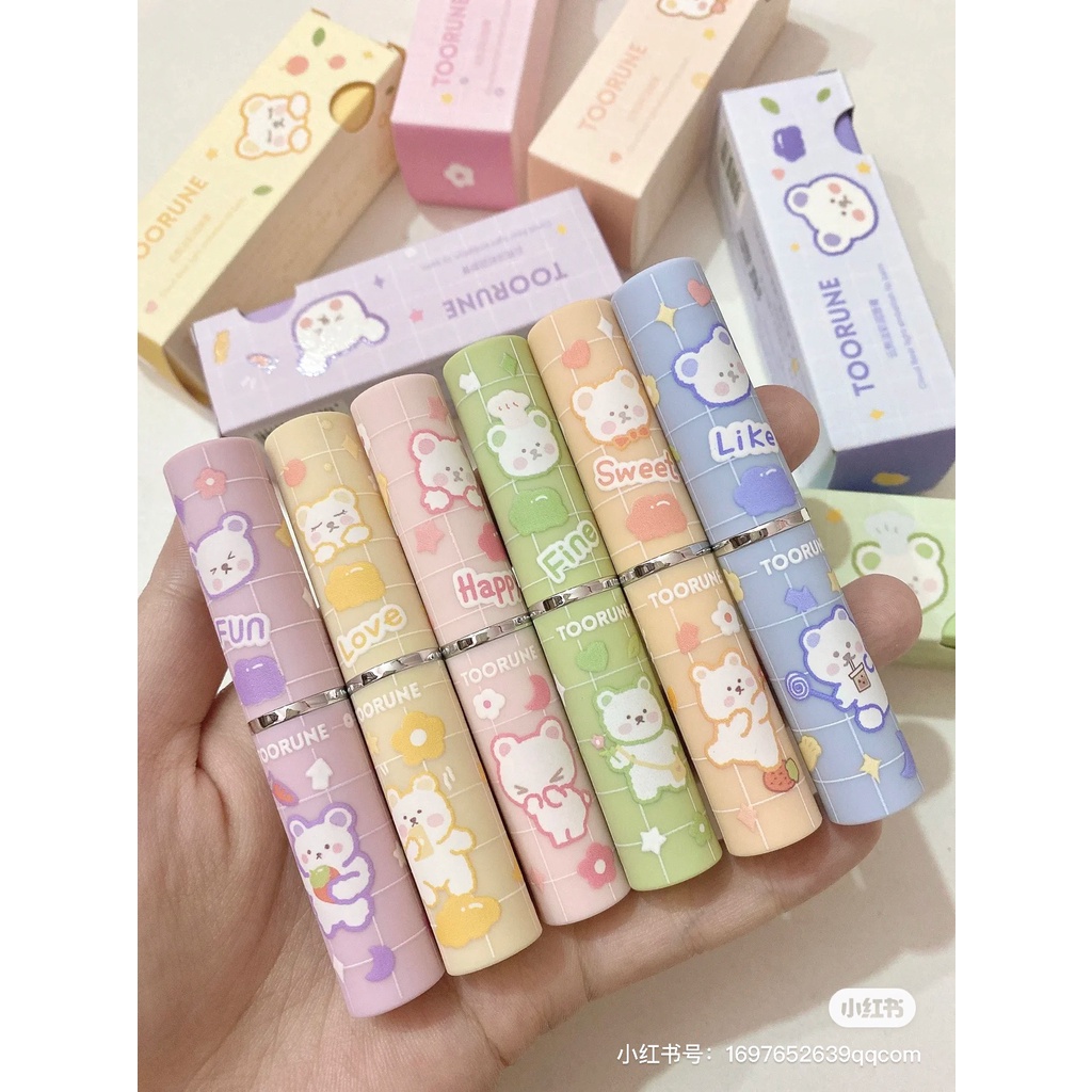 Toorune Son Môi Dưỡng Ẩm Hydrat Hóa Màu Sắc Tươi Sáng