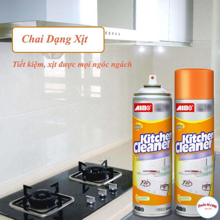 DUNG DỊCH XỊT TẨY RỬA KITCHEN CLEANER VỆ SINH BẾP - LOẠI BỎ ĐƯỢC NHỮNG VẾT BẨN CỨNG ĐẦU LÂU NĂM NHẤT CHỈ TRONG CHỚP MẮT