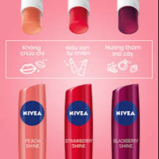 Son dưỡng ẩm Nivea Fruity Shine 💋