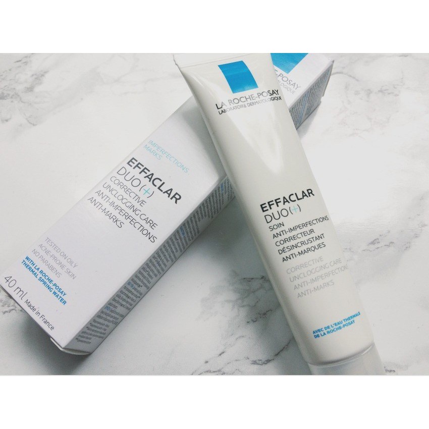 La Roche-Posay Kem dưỡng da thông thoáng lỗ chân lông ngừa thâm và mụn Effaclar Duo+ 40ml [Chính Hãng]