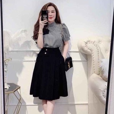 Chân váy dài ulzzang kiểu dáng công sở cạp cao sang trọng chất đẹp cao cấp - CV255