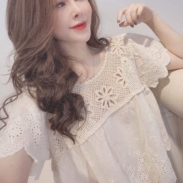 Áo ren hoa pha boil