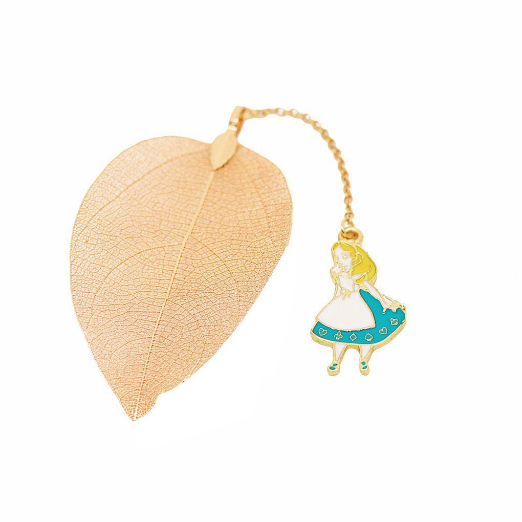 Thẻ Đánh Dấu Trang Sách Hình Thỏ Và Lá Màu Sắc Xinh Xắn