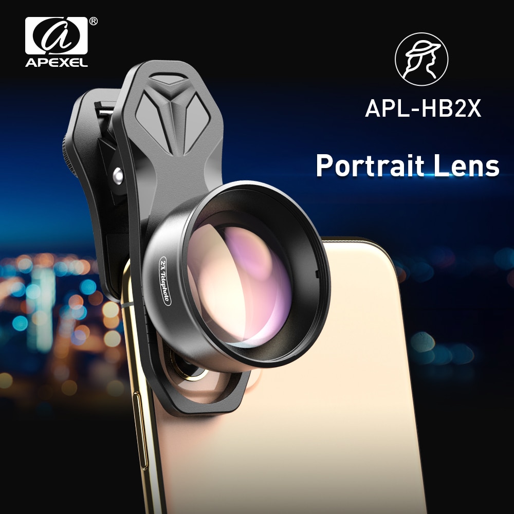 Ống Kính Apexel HD 2X Chuyên Nghiệp Cho Camera Điện Thoại iPhone Samsung Android