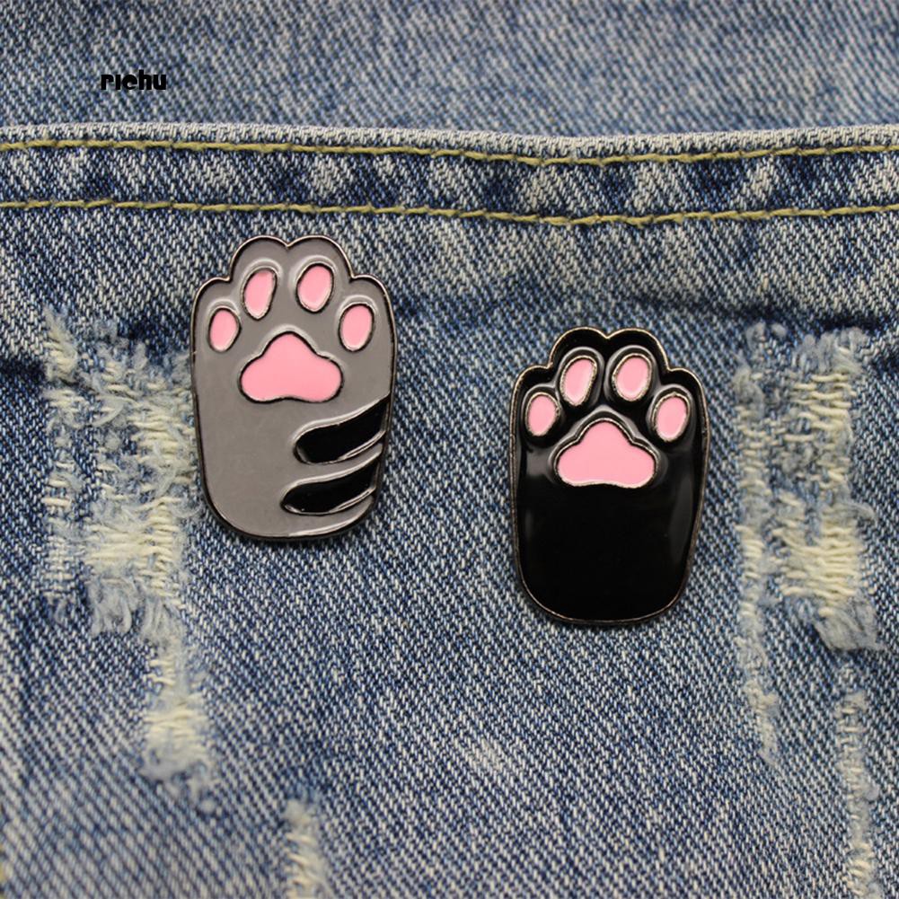 Huy Hiệu Cài Áo Hình Dấu Chân Chó Hoạt Hình Đáng Yêu