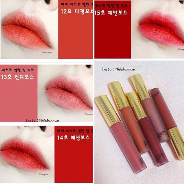 [SON KEM LÌ] SON BBIA LAST VELVET LIP TINT VERSION 1.3.4.5,12