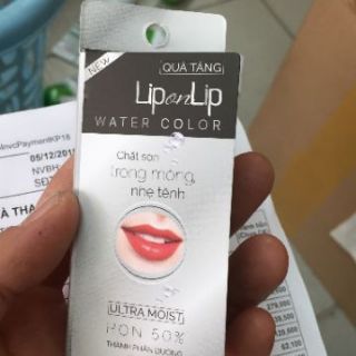 Sample Son Dưỡng Môi Lip On Lip Cam Đào.