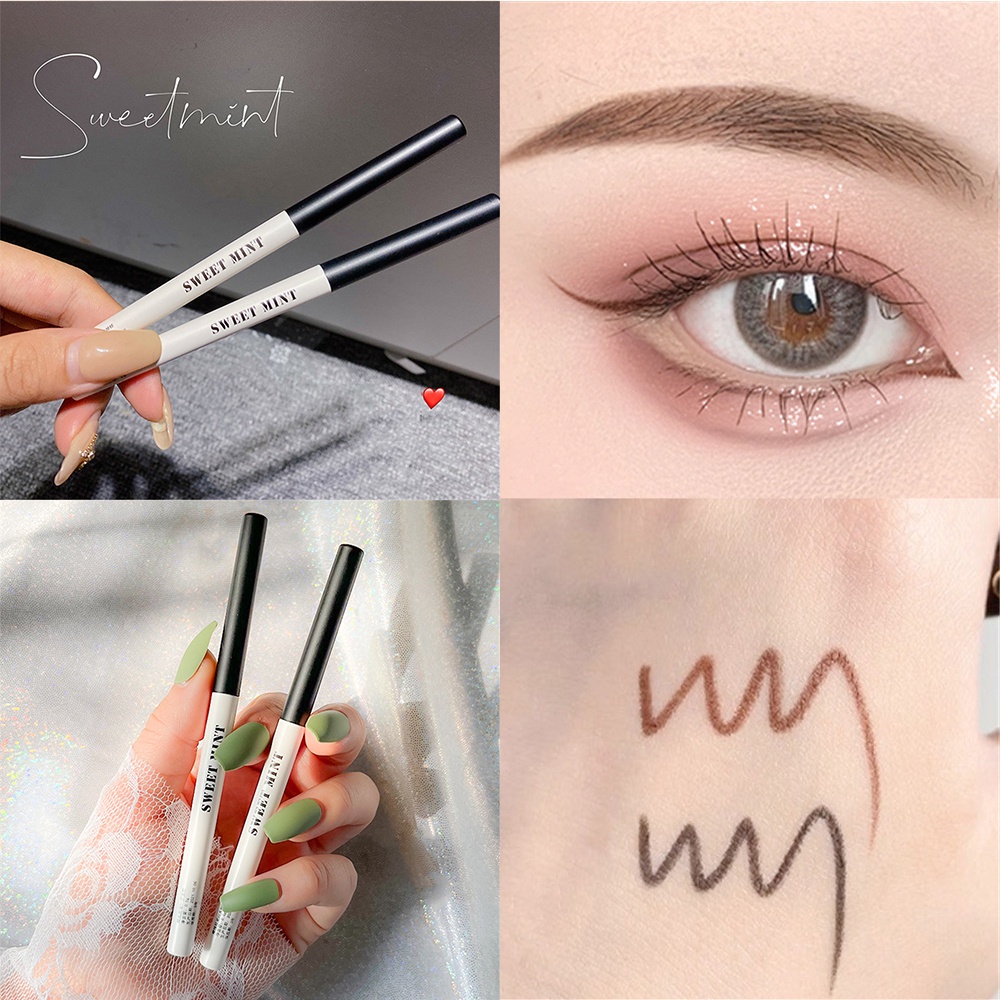 Bút Kẻ Mắt Dạng Gel Màu Nâu/Đen Chống Nước Không Nhòe