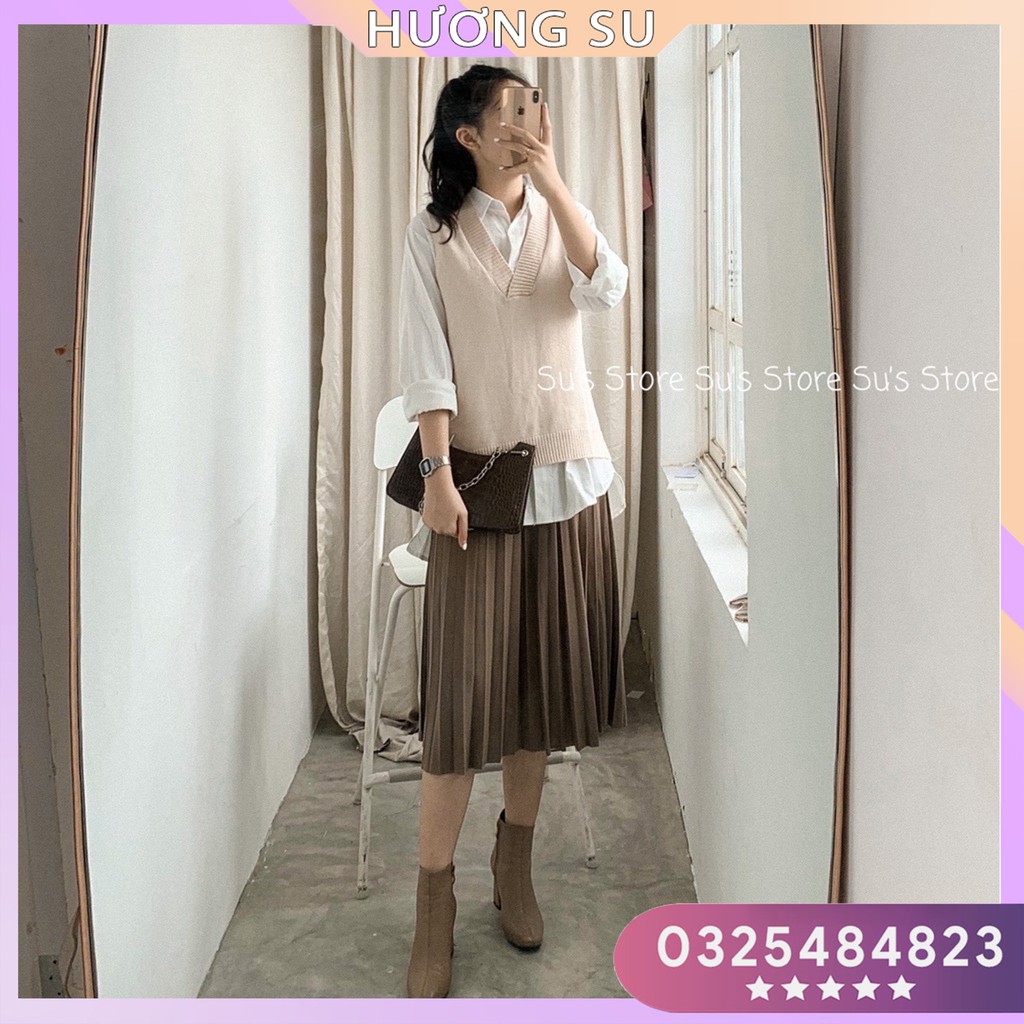Gile len trơn cổ v-hương su