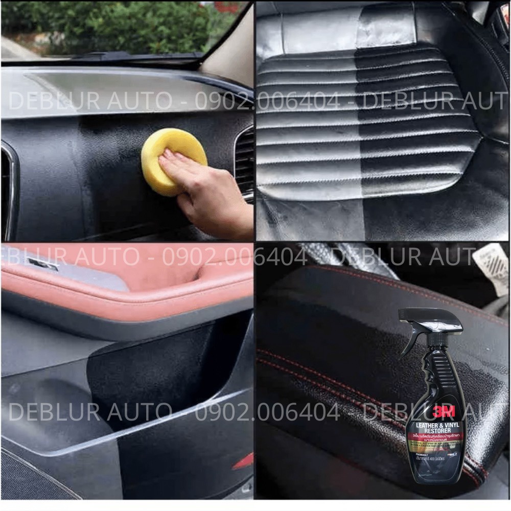 Chai vệ sinh da ghế ô tô, vệ sinh nội thất ô tô, bảo dưỡng nhựa taplo, tappi cửa 3M 39040