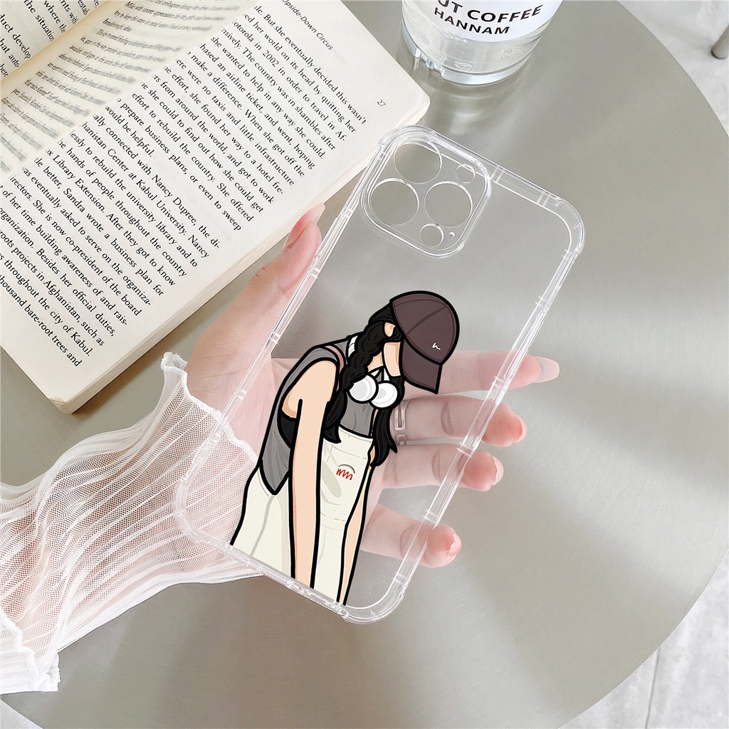 Ốp lưng iphone chống sốc ốp đôi Earphone cho iphone 11 13 pro max 12 14 pro max plus mini x r s max 6 s 7 8 plus
