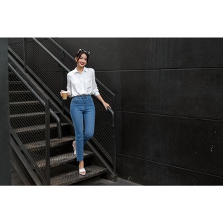 OLV - Áo Solid Button White Blouse