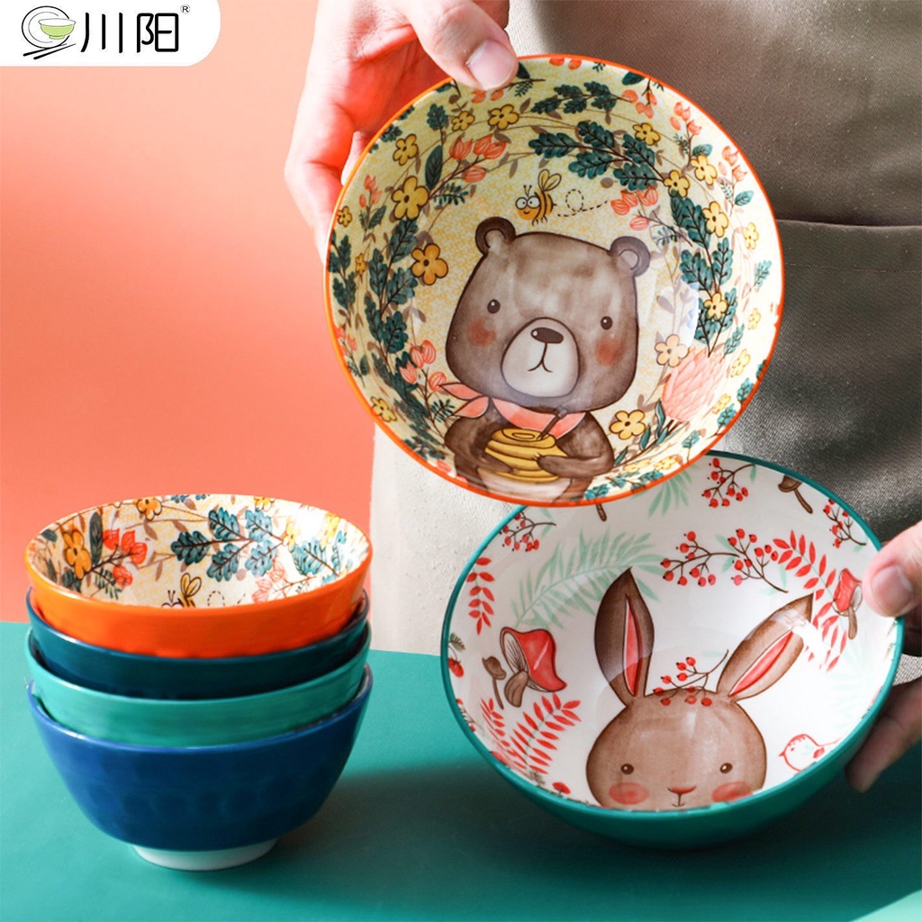 Bát Sứ Bát Ăn Cơm Bộ Bát Đĩa Decor Bộ Chén Dĩa Sứ Dễ Thương Cute Cao Cấp V27