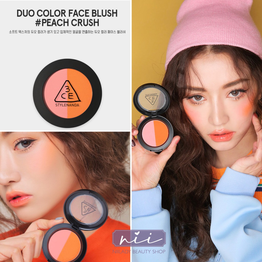 Má hồng 3CE DUO COLOR FACE BLUSH