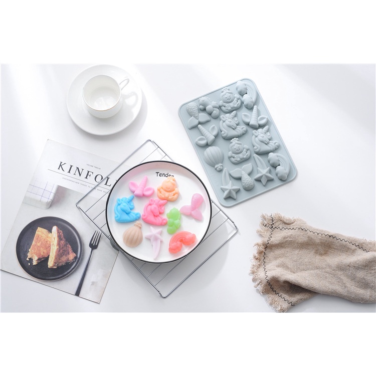 Khuôn silicon làm bánh, socola dễ thương