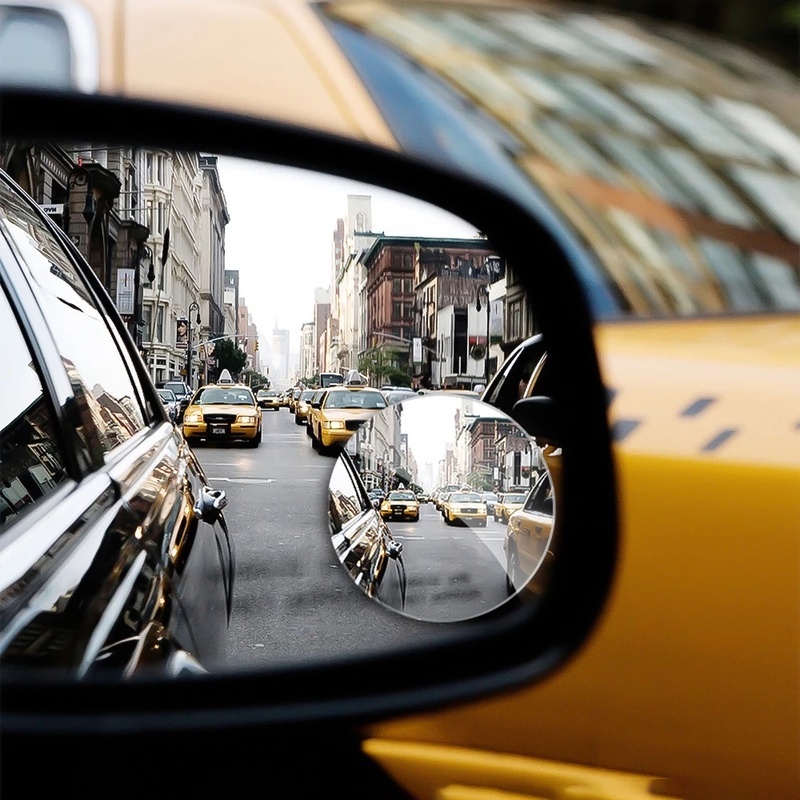 1 Gương Chiếu Hậu Tròn Nhỏ Không Khung Xoay 360 Độ Cho Xe Hơi