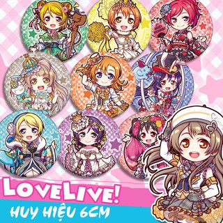 (18 mẫu) huy hiệu LOVE LIVE (set 1) - Nico - Kotori - Nozomi - Umi - Rin - Eli - Hanayo - Maki - Honoka