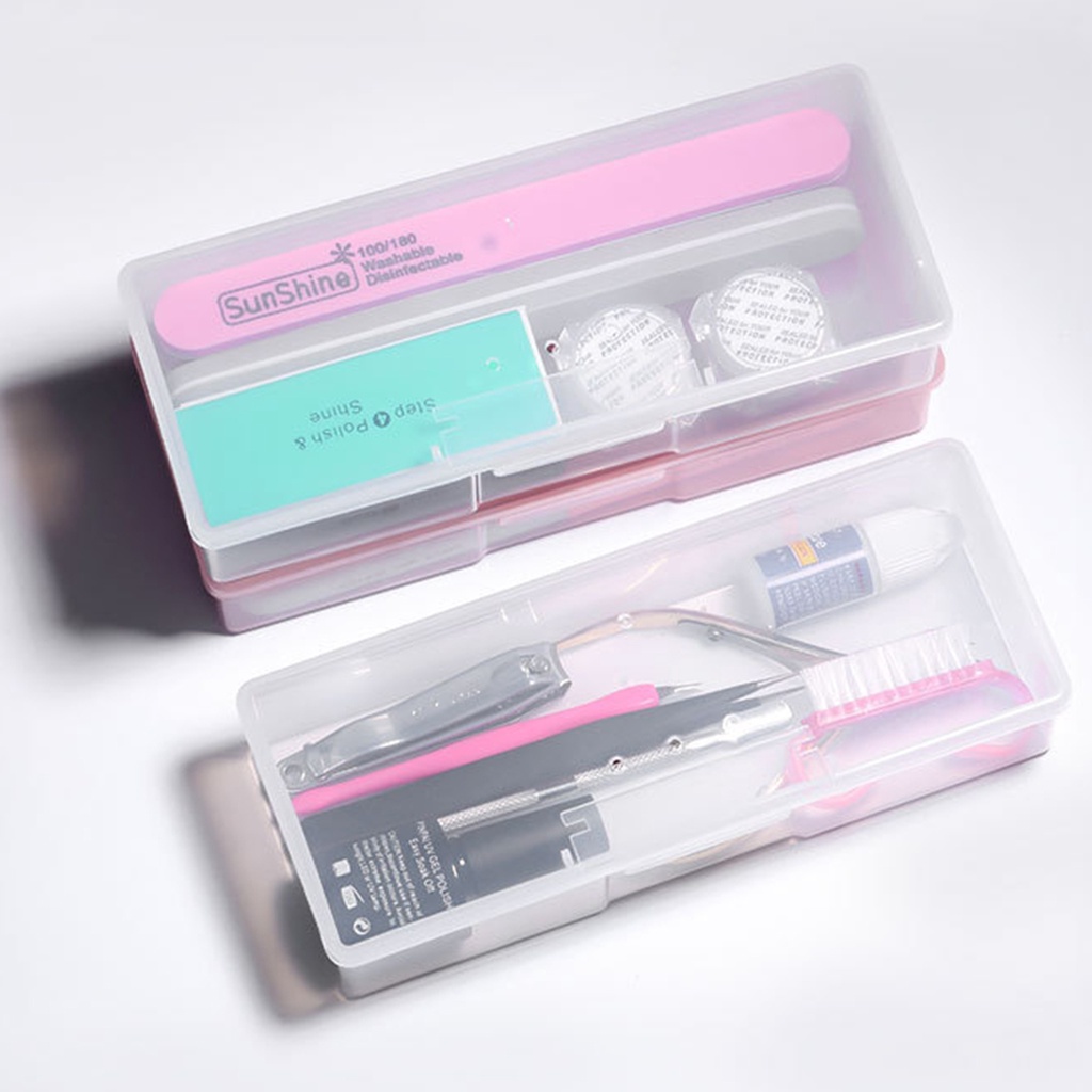 1 Hộp Nhựa Trong Suốt Hình Chữ Nhật Đựng Trang Sức