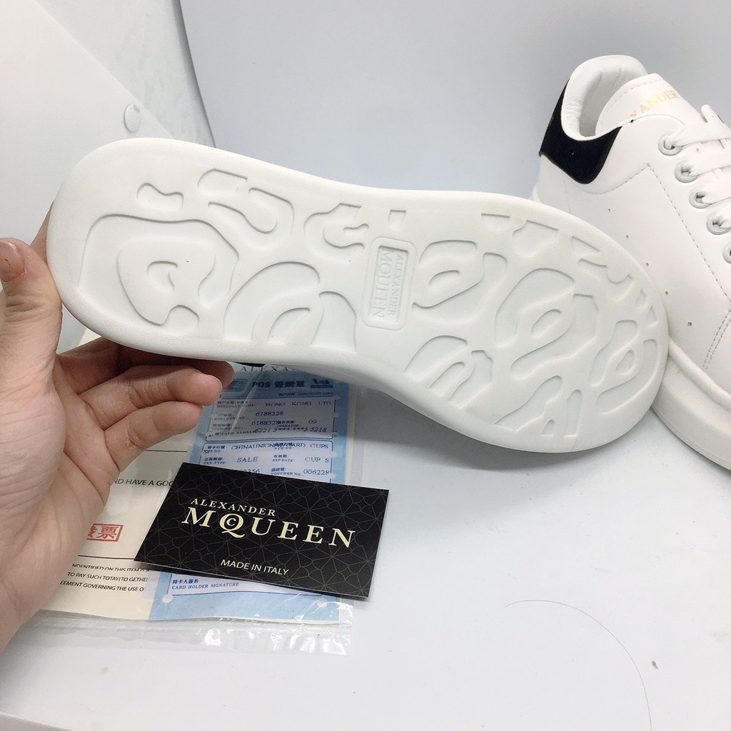 Giày MCQ gót đen DÂY LỤA full box cao cấp . | BigBuy360 - bigbuy360.vn