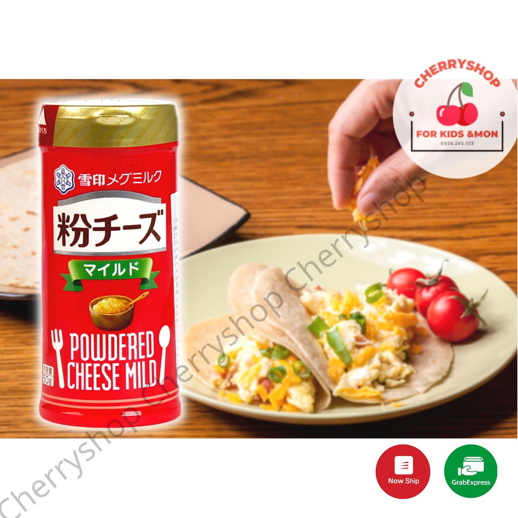 Phô Mai Rắc tách muối rắc Cháo Meg 50g Nhật Bản cho bé ăn dặm