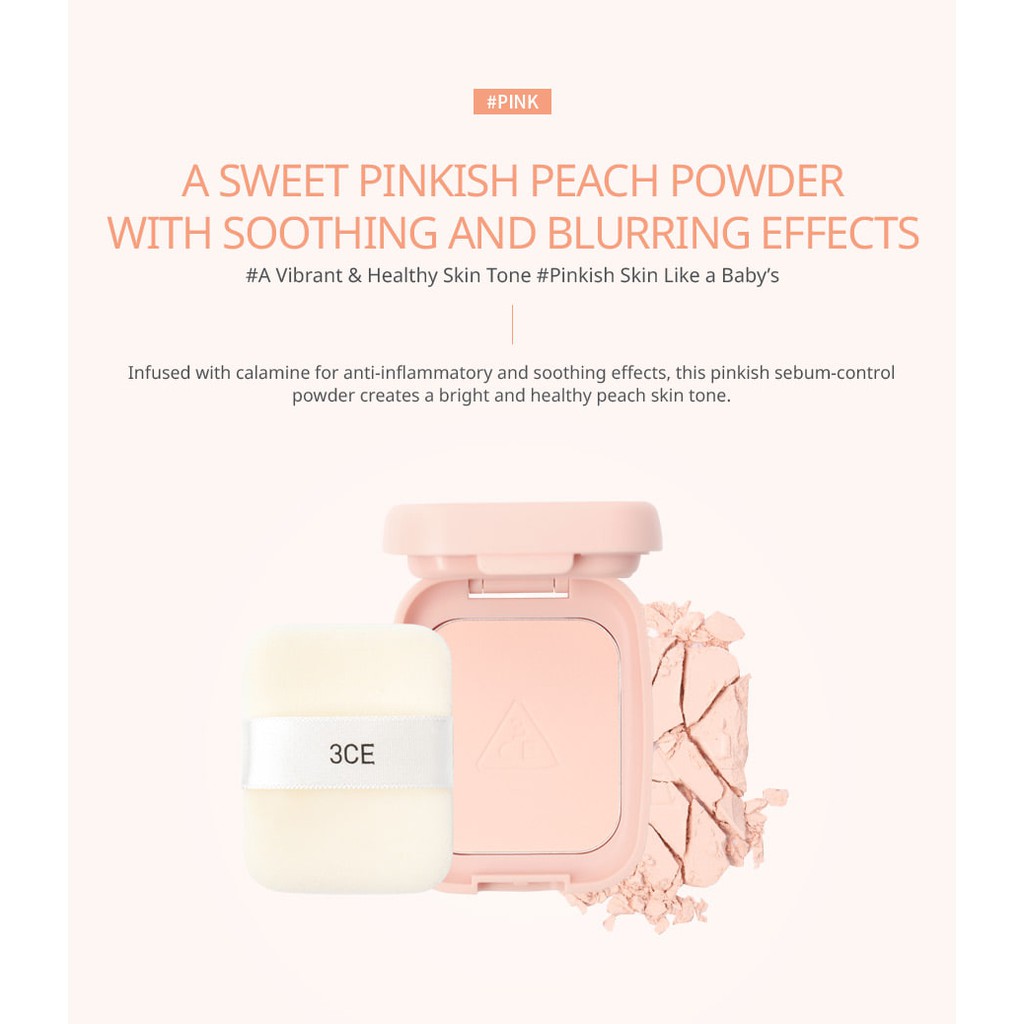 PHẤN PHỦ [3CE] BLUR SEBUM POWDER #WHITE