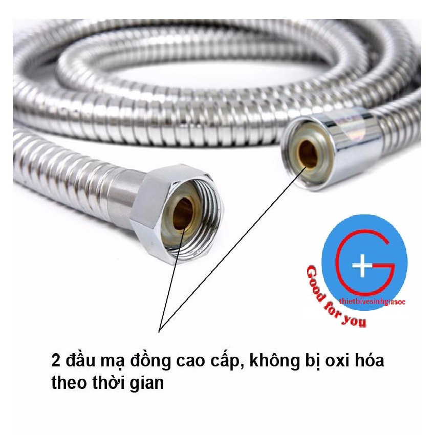 Dây xịt vệ sinh toilet inox 120cm giá rẻ các loại