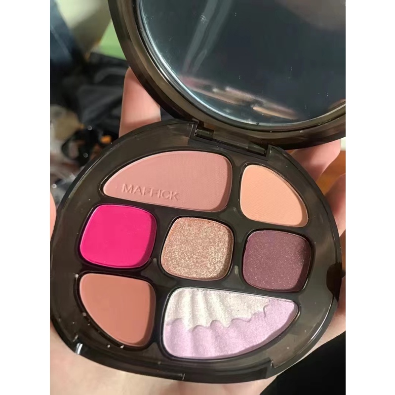 Bảng phấn mắt MAFFICK màu hổ phách hiệu ứng lì/ má hồng/ bắt sáng