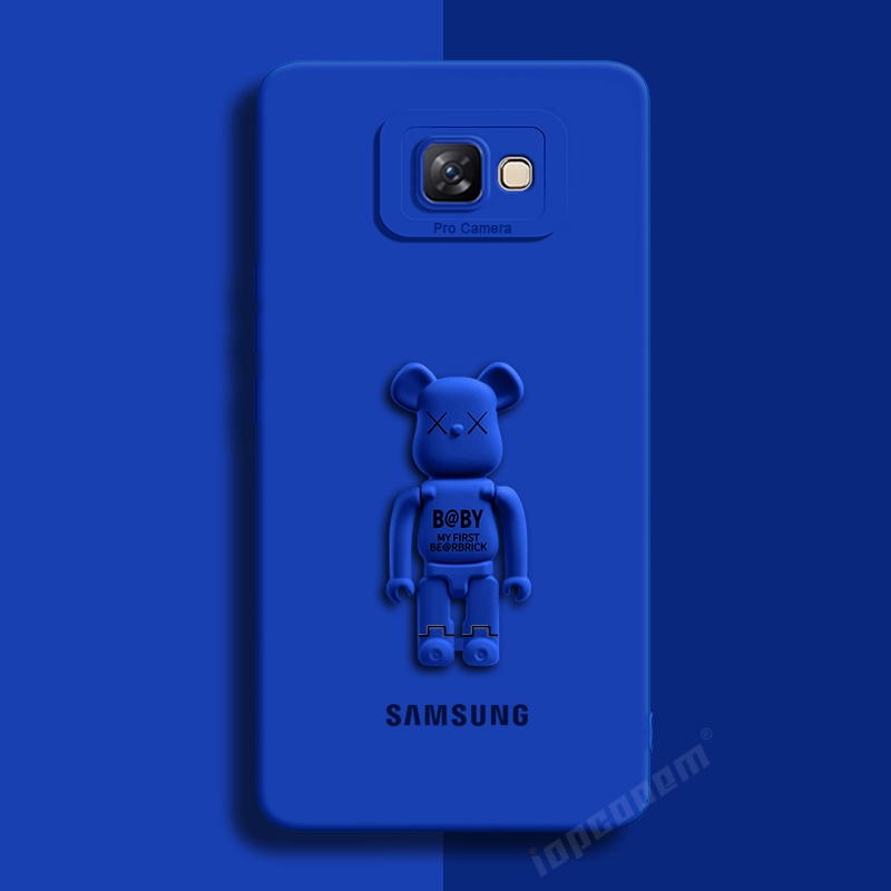 Ốp Điện Thoại Silicon Mềm Hình Gấu Có Giá Đỡ Bảo Vệ Camera Cho Samsung Galaxy J6 Plus J4 J2 J7 Prime Pro