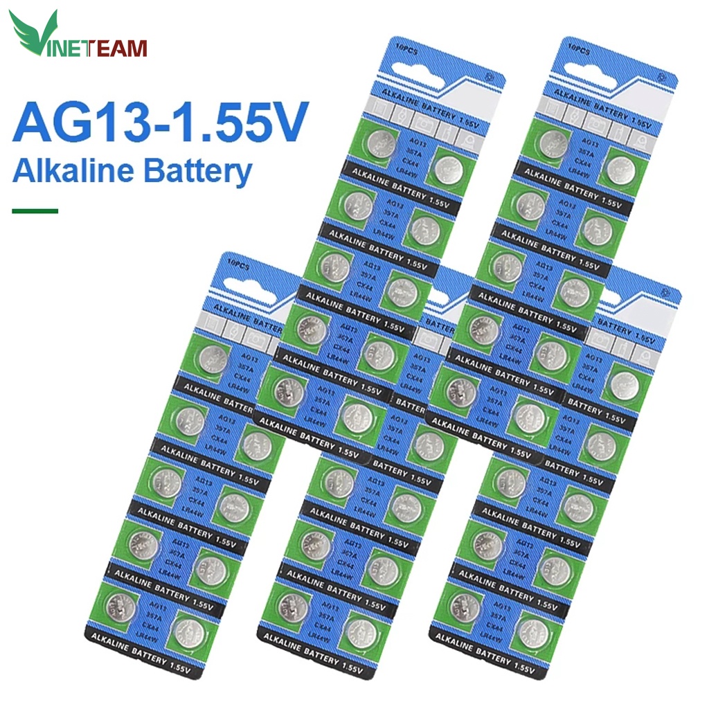 PIN CÚC ÁO ALKALINE LITHIUM LR44 /AG13 -dc2705