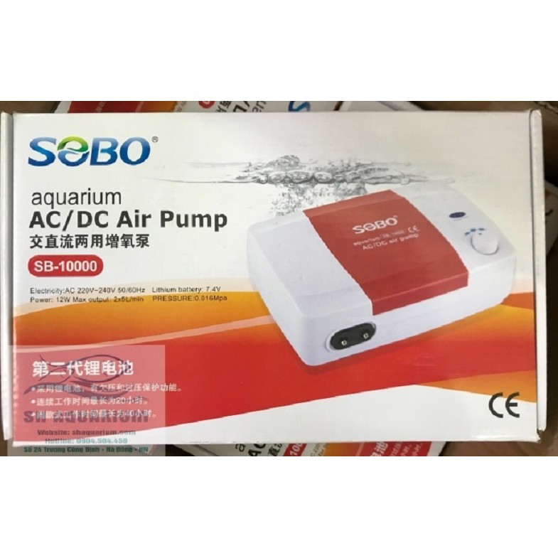 Máy Sủi Tích Điện SoBo 10000 Tiếng Ồn Thấp