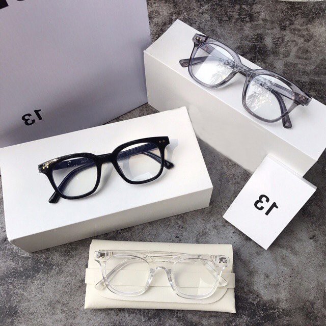 Gọng kính cận GM 2 chấm thời trang Hàn Quốc kèm sẳn tròng 0 độ chống ánh sáng xanh phù hợp với mọi form mặt TQ12 | BigBuy360 - bigbuy360.vn