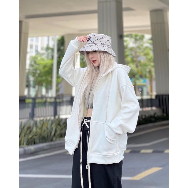 Áo khoác nỉ tăm hoodie - 208FK1 - Đentashop