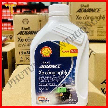 Nhớt Shell Xe Công Nghệ 10w40 Tổng Hợp Cho Xe Số Và Xe Tay Ga